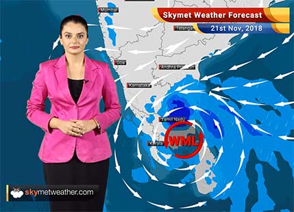 Weather Forecast for Nov 21: Heavy rains in Chennai, Tamil Nadu, Kerala; rest to remain dry