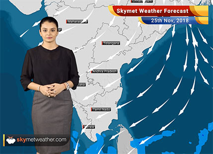 Weather Forecast for Nov 25: Rains to decrease over South Peninsula; further dip in temperatures over plains