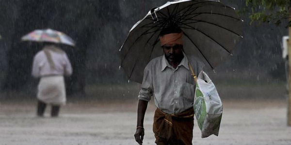 Showers in Tamil Nadu