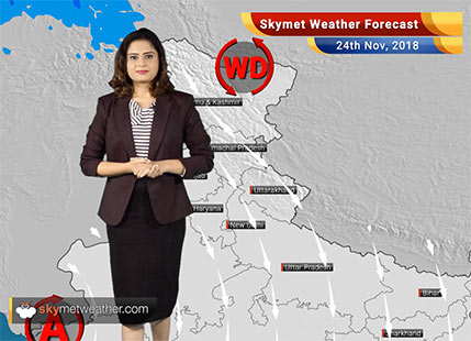 Weather Forecast for Nov 24: Rains over Tamil Nadu and Karnataka; Central India to remain dry