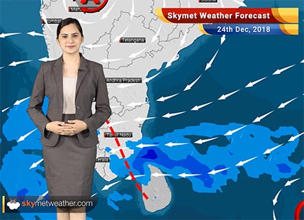 Weather Forecast for Dec 24: Rain in Tamil Nadu, Kerala and parts of Karnataka likely