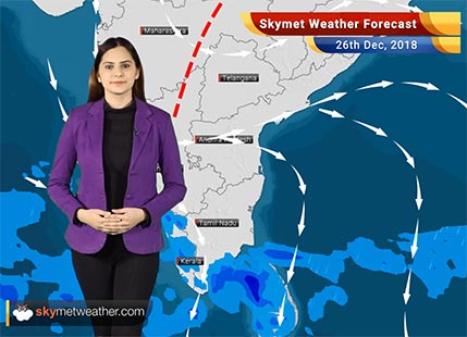 Weather Forecast for Dec 26: Light rain likely over Coastal Karnataka, Kerala, South Tamil Nadu