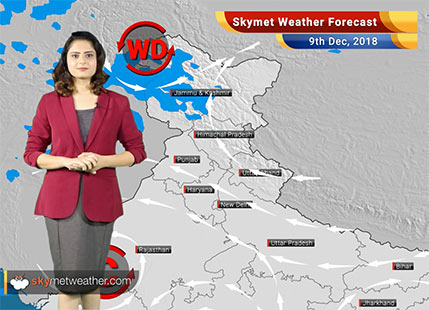 Weather Forecast for Dec 9: Rains over parts of Jammu Kashmir, Himachal Pradesh, Uttarakhand