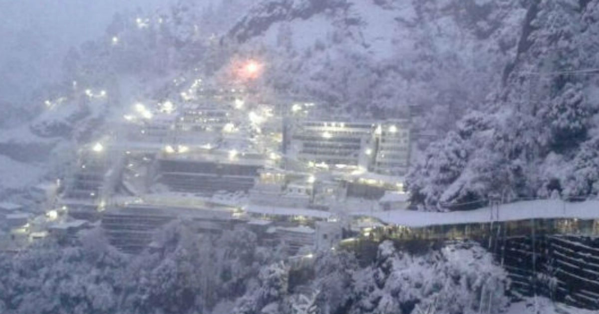 Minimum at Vaishno Devi to be on sub zero side, biting cold weather