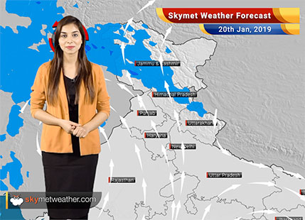 Weather Forecast for Jan 20: Rain and snowfall in the northern hills, pollution to increase over Delhi