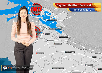 Weather Forecast for Jan 10: Rain and snowfall in North India, Pollution levels to decrease in Delhi-NCR