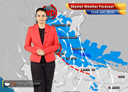 Weather Forecast Jan 22: Ferocious rain, snow over Kashmir, Himachal, Uttarakhand with moderate rains in northwest plains