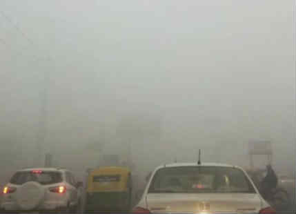 Thick Dense Fog In Delhi