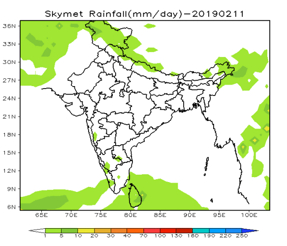 Rain belt over Delhi NCR