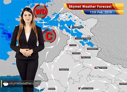 Weather Forecast Feb 12: Rain in Kashmir, Himachal likely; Temperatures over Delhi, Northwest India to rise