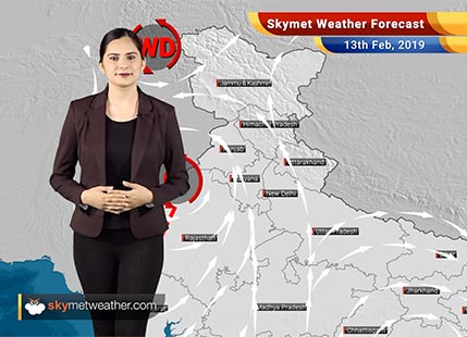 Weather Forecast Feb 13: Rain in Kashmir, Himachal, parts of Uttarakhand, Punjab, Haryana and Delhi likely