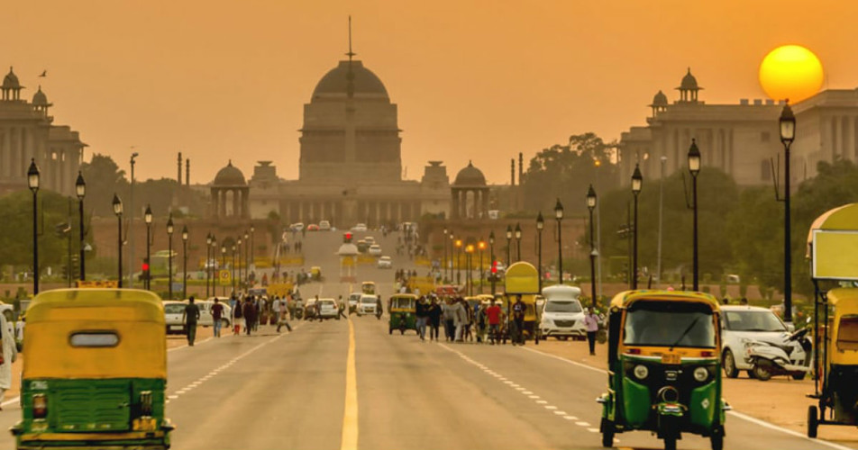 Dry weather in Delhi