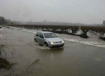 Flooding in California, Washington