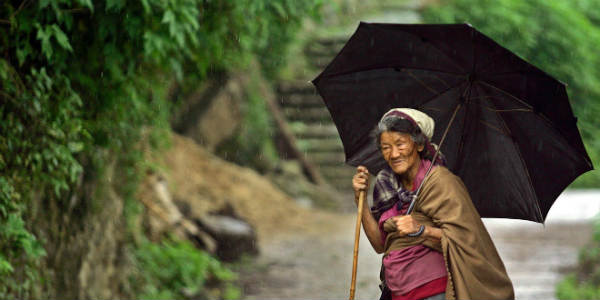 Rain in Northeast India