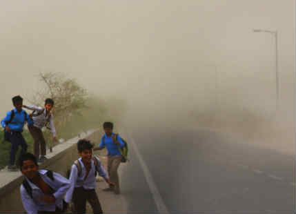 Dust storm in Rajasthan