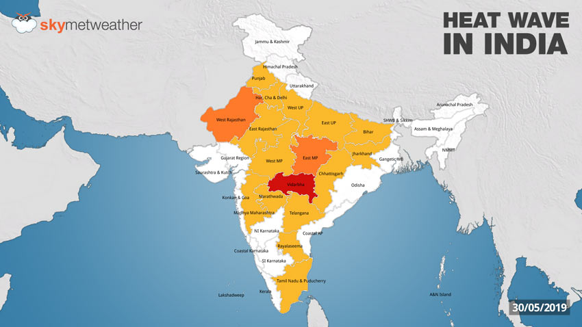 Heat Wave In Maharashtra Maharashtra Cities In Top 15 Hottest Cities In World Nagpur Chandrapur Akola On Red Heat Wave Alert Skymet Weather Services