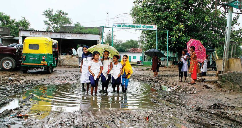 Rain in Rajkot