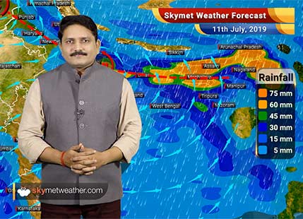 Weather Forecast for July 11: Flooding rains in foothills of Uttar Pradesh, Bihar and Assam, dry weather in Delhi