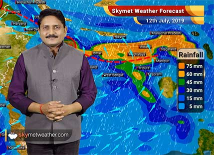 Weather Forecast for July 12: Flooding rain in UP and Bihar, Monsoon to remain week over Delhi, Mumbai and Chennai