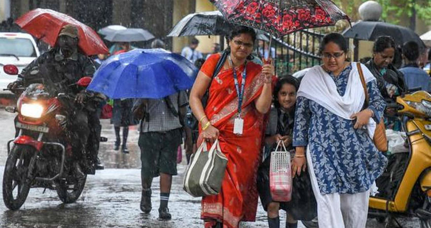 Monsoon rains in India 