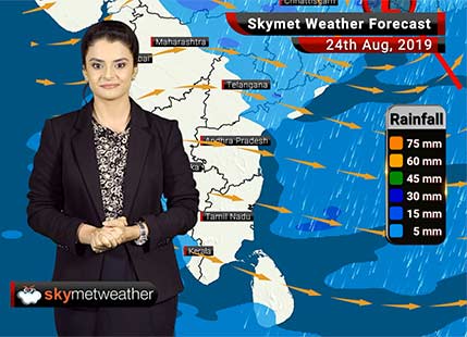 Weather Forecast Aug 24: Moderate rains in Bhopal, Indore, Nagpur, Ranchi, Kolkata and Kerala