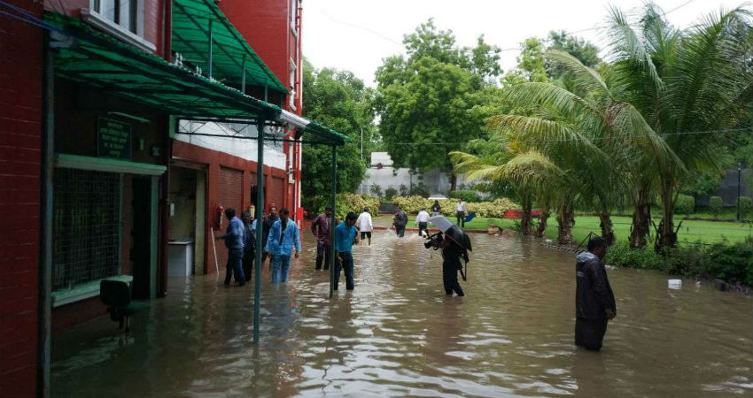 flooding rains in Nagpur 