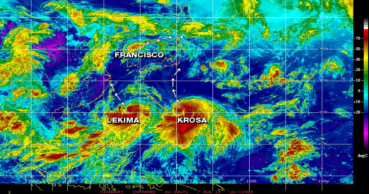 Tropical Storm in the Pacific