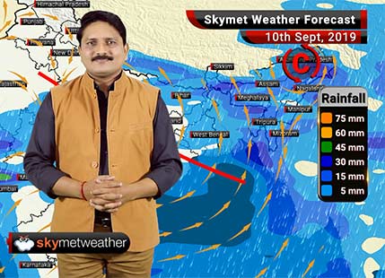 10 सितम्बर का मौसम पूर्वानुमान: मध्य प्रदेश व गुजरात में भारी वर्षा