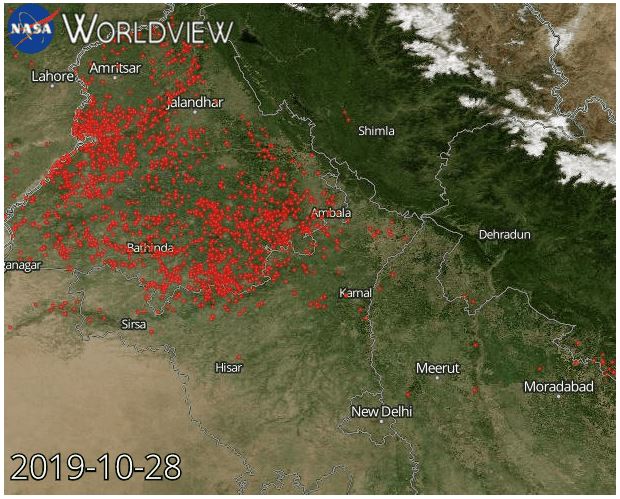 Delhi Pollution: Stubble Burning Sees No End, NASA Rolls Out Shocking ...