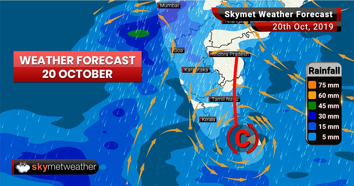 Weather Forecast Oct 20: Delhi AQI in moderate to poor zone, good rains in Hyderabad, TN, Kerala, Ranchi, Jamshedpur