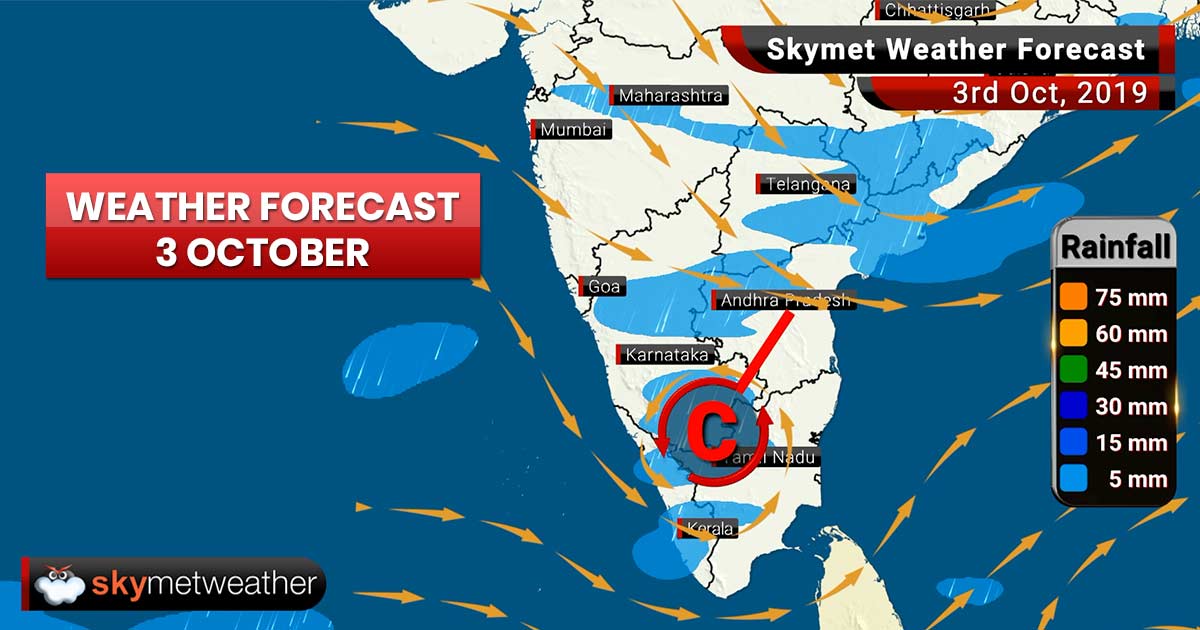 Weather Forecast Oct 3: Temperature in Delhi to rise, moderate rain likely in Patna, Gaya, Bengaluru, Kozhikode, Kannur