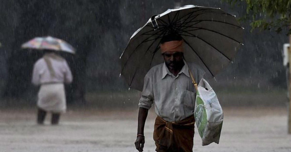 Showers in Tamil Nadu