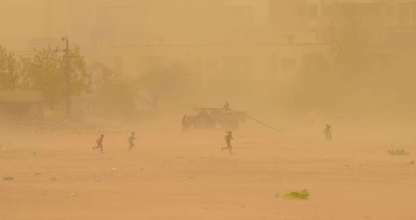 Dust storm in Rajasthan