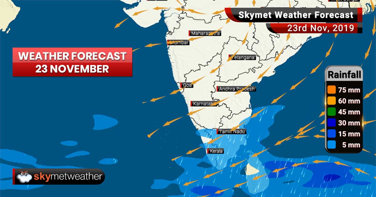 Weather Forecast Nov 23: Rains In Tamil Nadu, Puducherry, Ladakh, Delhi ...