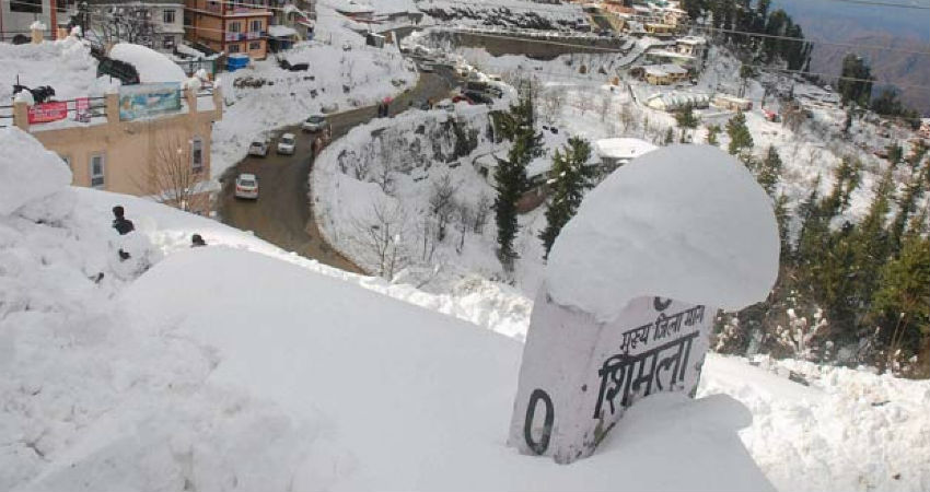 shimla snowfall