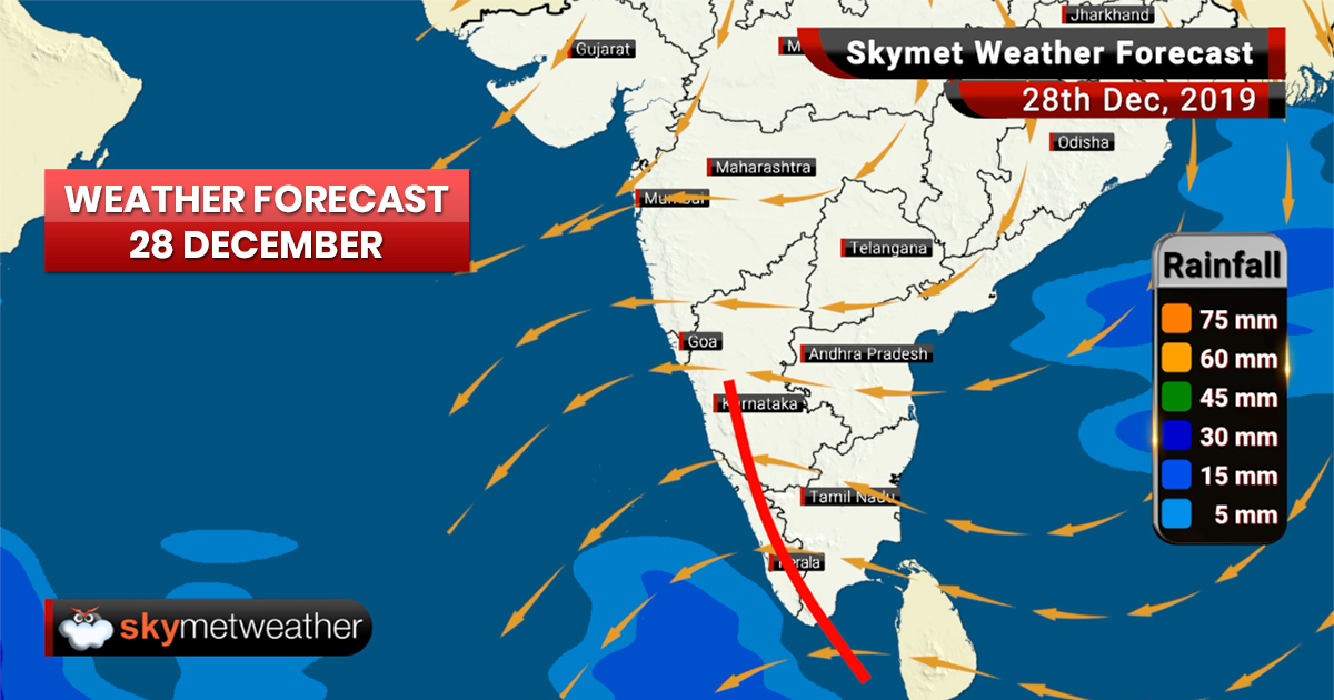 Weather Forecast Dec 28: Moderate Rain Likely Over Kerala, Karnataka ...