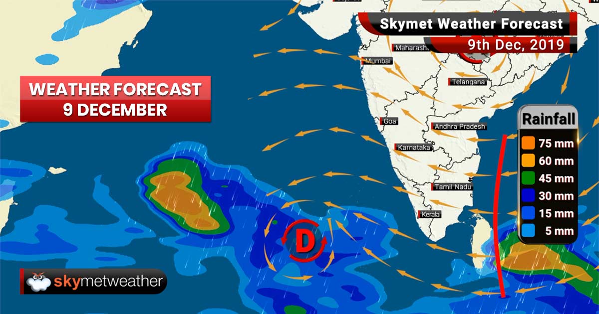 Weather Forecast Dec 9: Delhi pollution to worsen, rains to continue in Tamil Nadu, Kerala