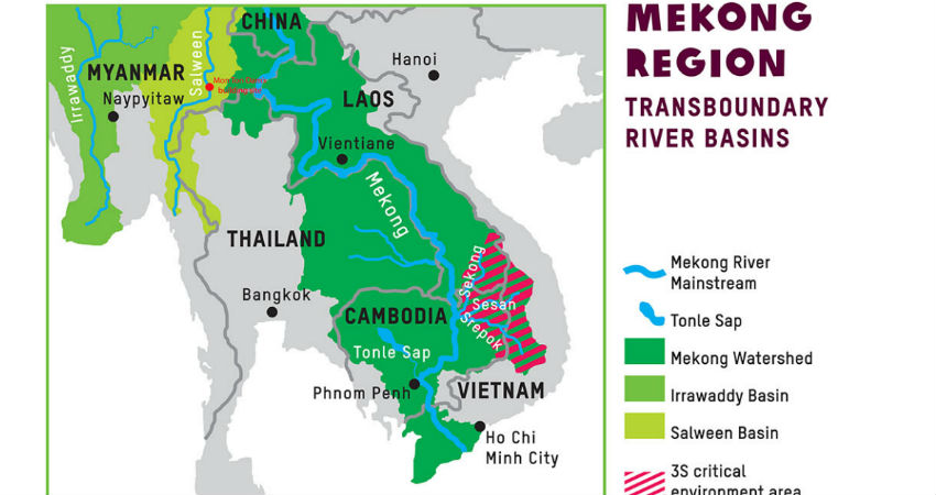 Drought in Mekong river