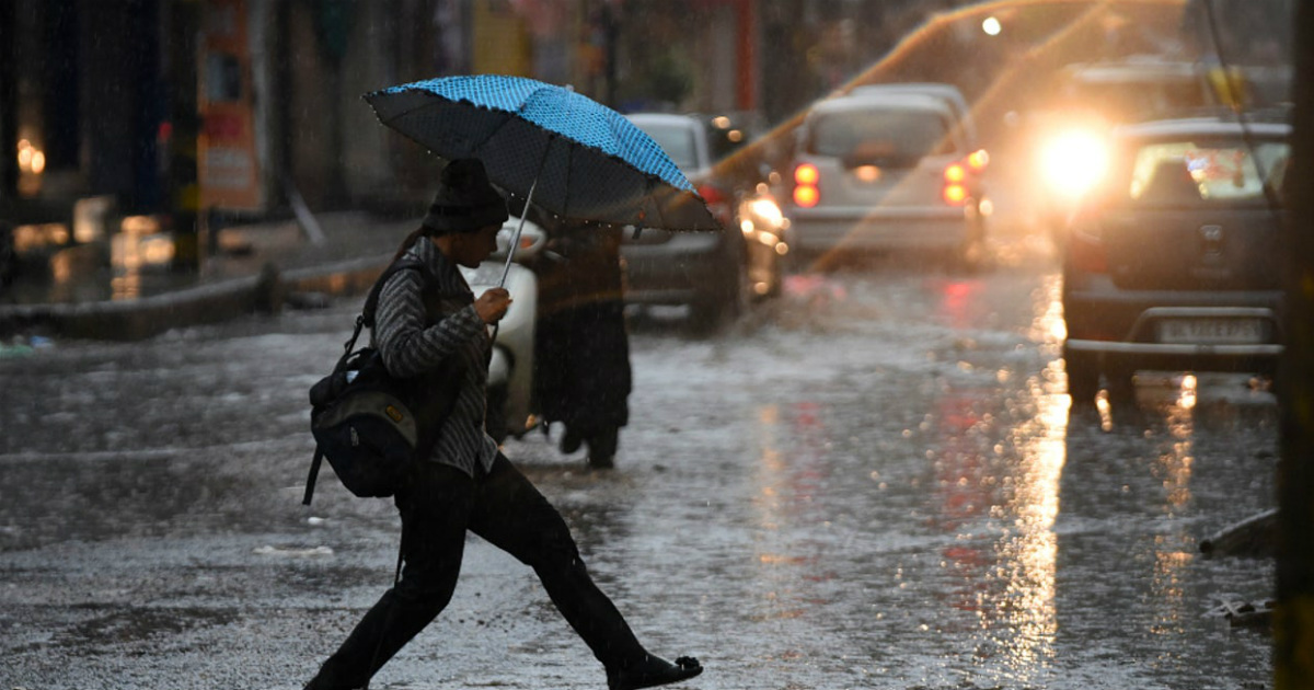 Winter rain in Delhi