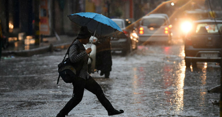 Winter rain in Delhi