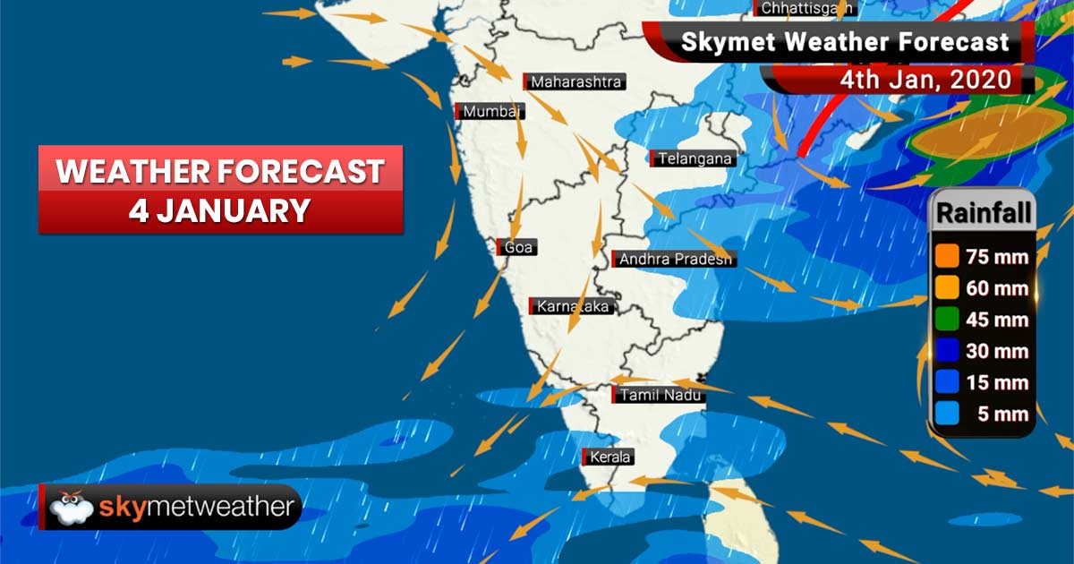 Weather Forecast Jan 4: Rain and snow likely in hills, Cold Wave to abate from North India