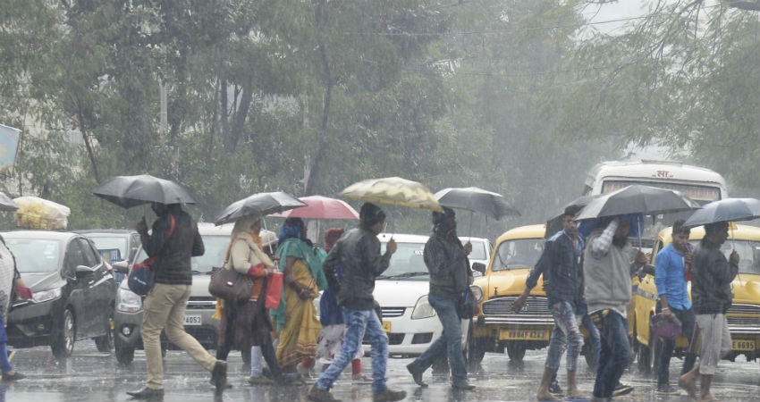 winter rain in Kolkata 