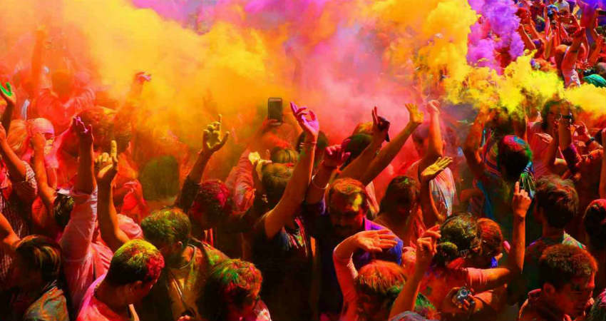 Holi celebration in India