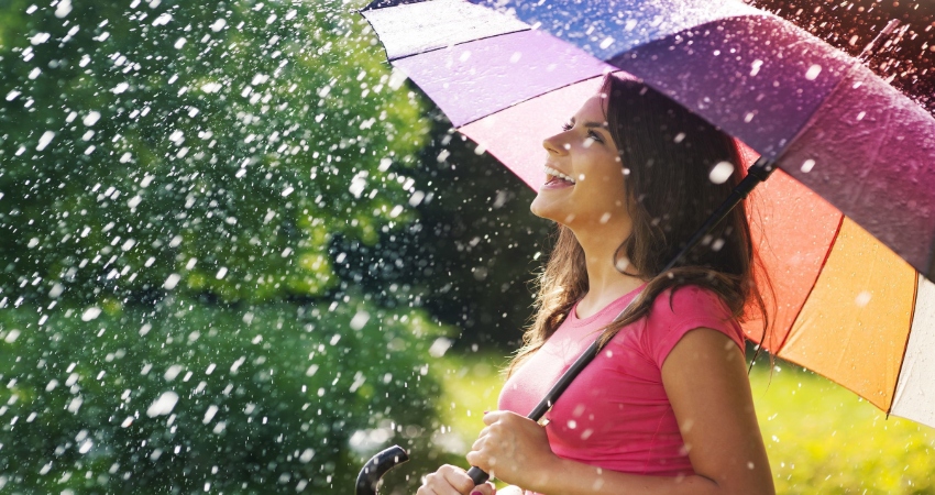 Rain in northwest India 