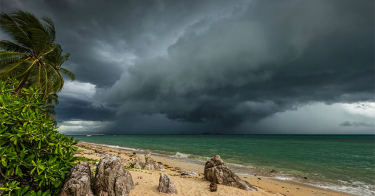 first cyclone in Indian seas