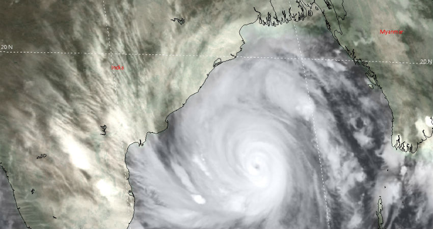 Super Cyclone Amphan Track