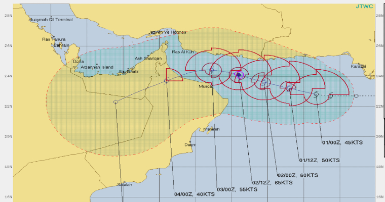 Cyclone Shaheen Forms Over North Arabian Sea, Heads For Oman | Skymet ...