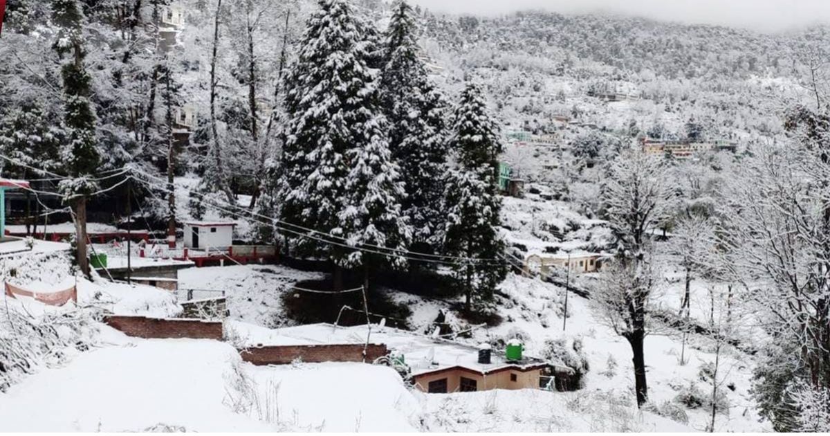 Kashmir Valley Turns White, Himachal Hills Strap