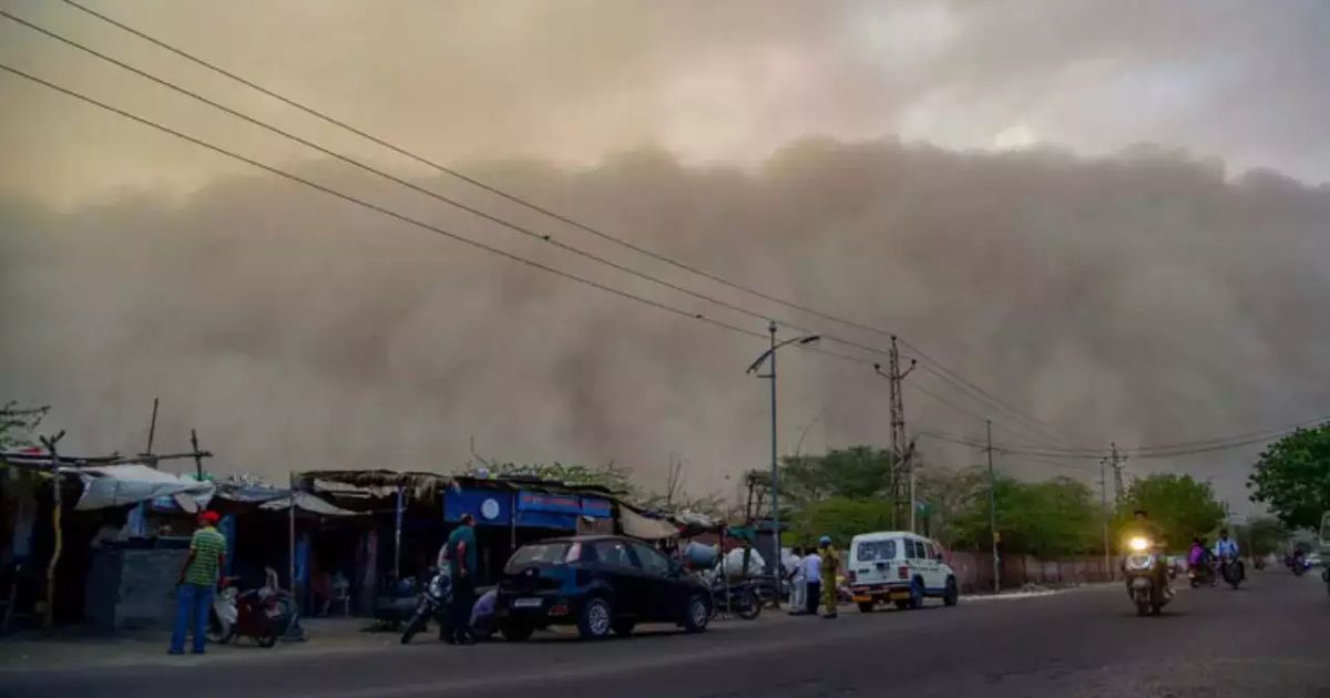 dust storm in delhi