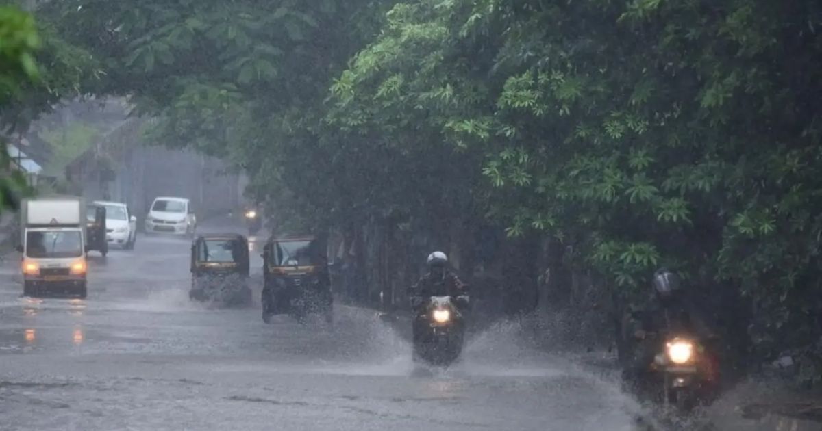 monsoon rain in Delhi